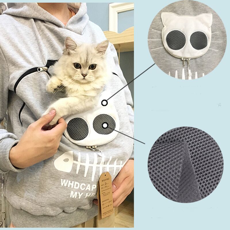 sweat porte chat